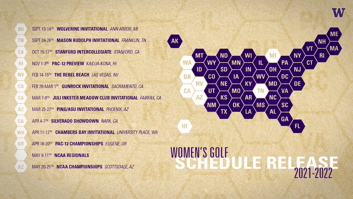 UW_WGolf's tweet photo. After 10 regular season tournaments, the Huskies will return to where they won the 2016 NCAA title, Eugene Country Club for the Pac-12 Championships. 

Complete Schedule: https://t.co/SBTEPCgMg3

#GoHuskies https://t.co/lRdTdIVWaf