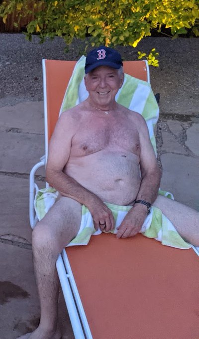 Lifelong Red Sox fan !  Ready to hit the pool for a little skinnydip. FOR HOTTER CONTENT, SEE https://t<a href="/tag/gaypride"class="tags"><span>#gaypride</span></a><a href="/tag/papi"class="tags"><span>#papi</span></a><a href="/tag/skinnydipping"class="tags"><span>#skinnydipping</span></a><a href="/tag/commando"class="tags"><span>#commando</span></a><a href="/tag/silverfox"class="tags"><span>#silverfox</span></a>