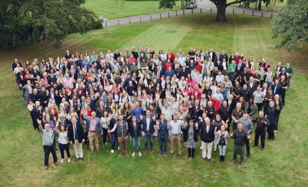 LeoWinkley's tweet photo. Together again. Ready to welcome our pupils to begin the new academic year. #salopianfamily #onestaff https://t.co/cZ5jWitANF