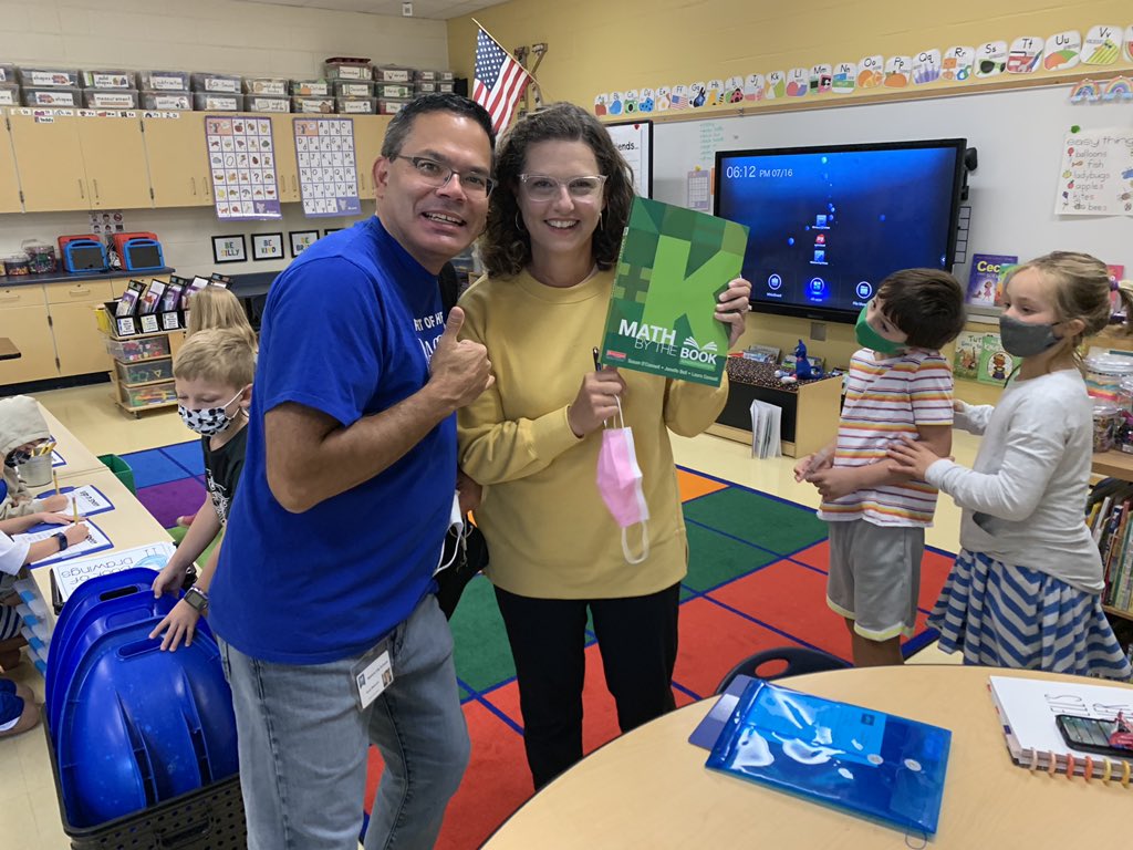 Gotta love the Madeira Kindergarten Teacher Jonelle Bell who has most recently become a published author about teaching math!  Amazing professional, teacher, person and friend!  Thanks for being the best, Jonelle! <a href="/jonellebell/">Jonelle Bell</a> <a href="/SueOConnellMath/">Sue O'Connell</a> <a href="/HeinemannPub/">Heinemann</a>