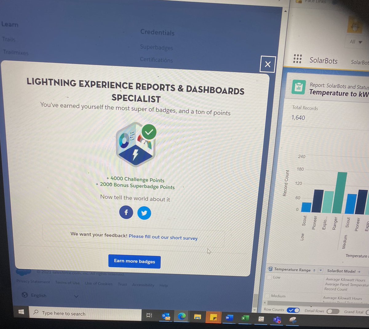 fields_shaniqua's tweet photo. This Superbadge kicked my little Astro but it was fun. Took me a couple of weeks doing little by little but it’s done 🙌🏾#trailhead #superbadge #weekendme #blackwomenintech #Salesforce #trailblazer #womenintech #salesforceadmin https://t.co/HTx6NnOSLD