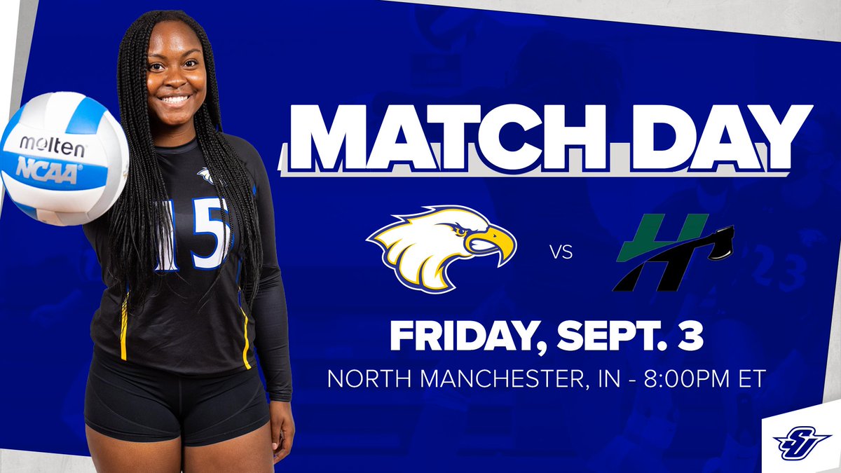 Spaldingwvb's tweet photo. MATCH DAY! 

🆚 Huntington
⏰ 8:00 pm ET
📍 North Manchester, IN
📺 https://t.co/mQIZOoOn7w https://t.co/h1atmqFFmk