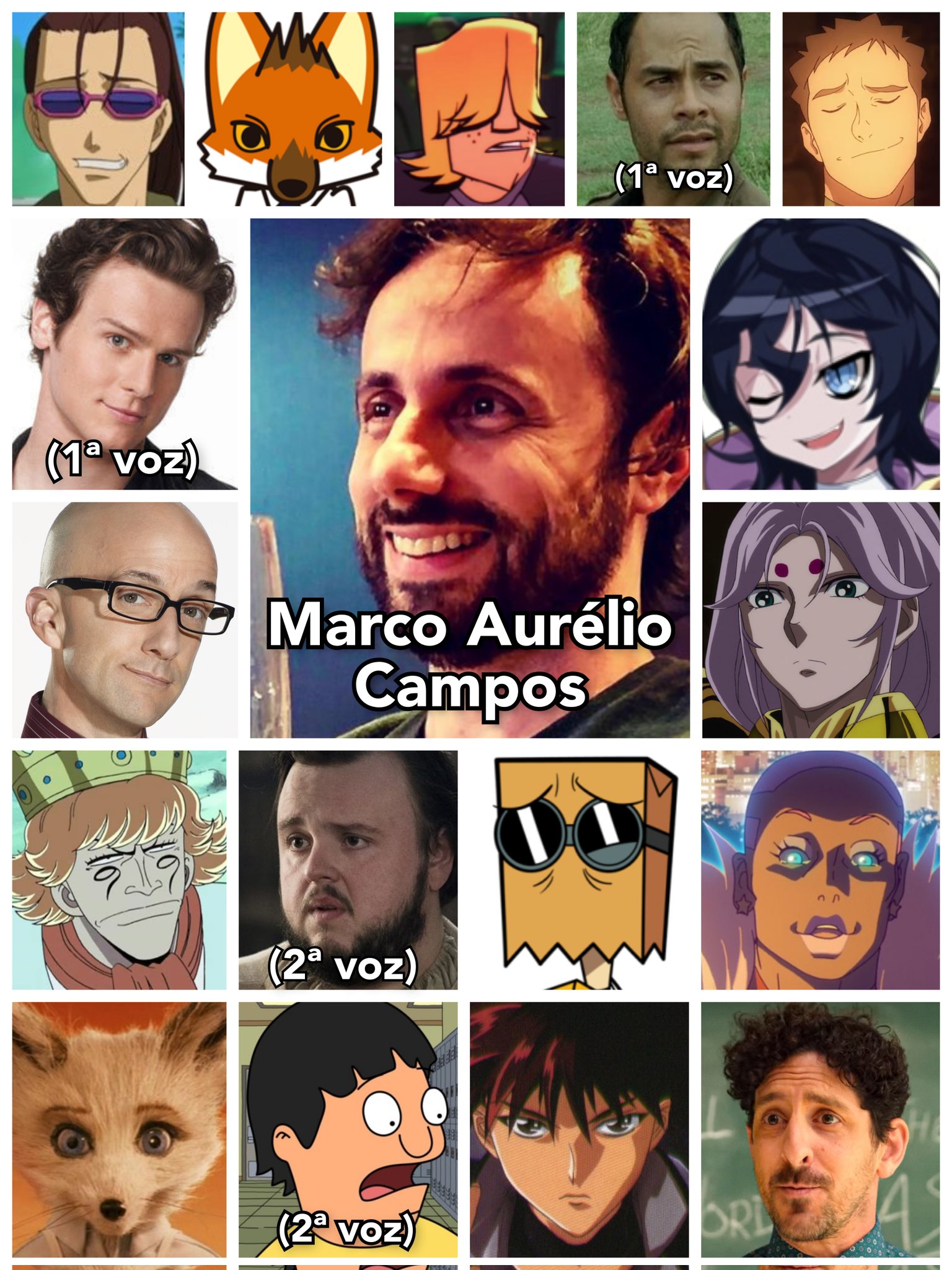 Marco Aurélio Campos - Personagens 