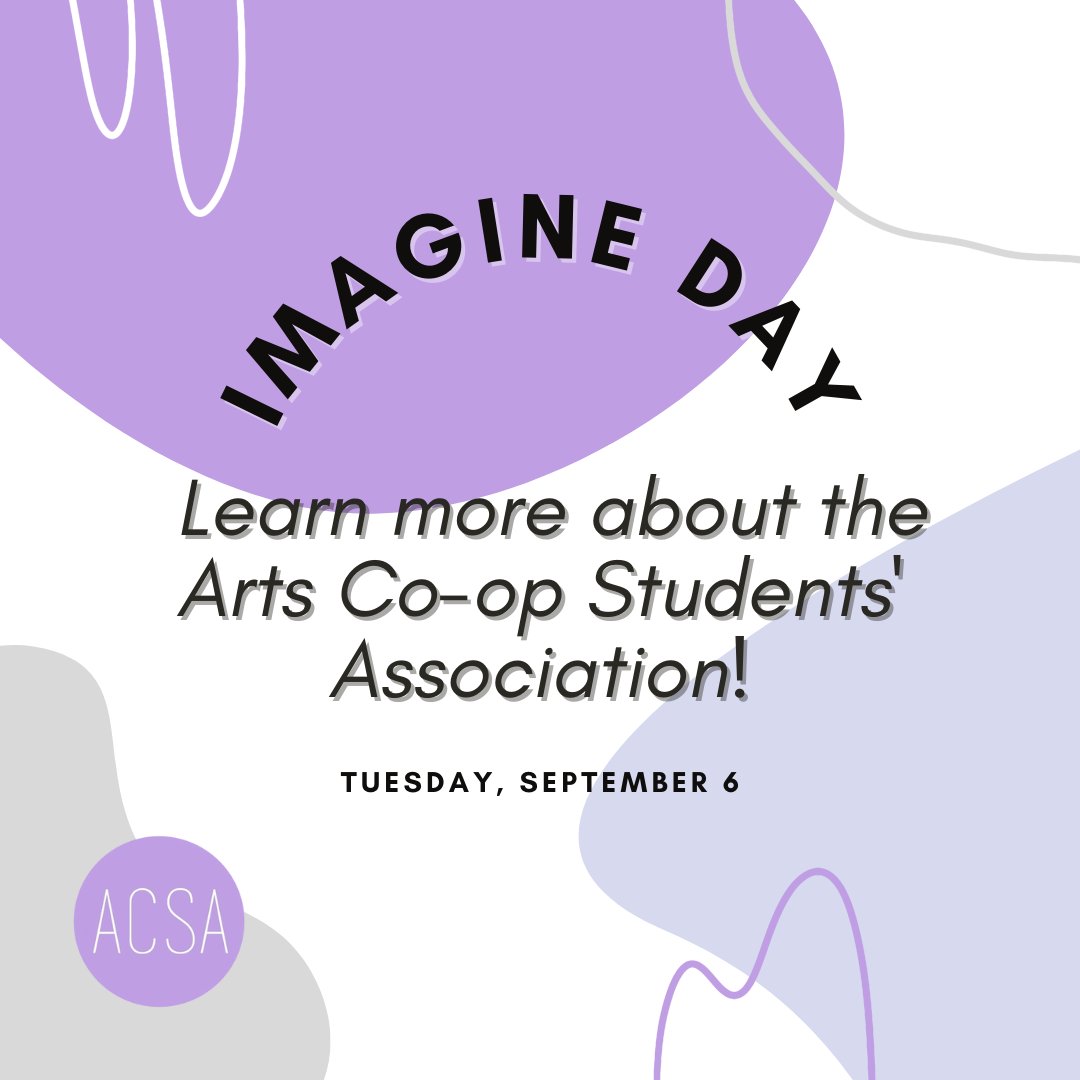 UBCACSA's tweet photo. Come meet us at our virtual Imagine Day booth on Tuesday September 7 from 9:00am-10:30am and 3:30pm-5:30pm PST! Meet our executives and ask away all your questions! 
Visit us here ➡️ https://t.co/fD1OowRc0S https://t.co/QzxlDzNv5b