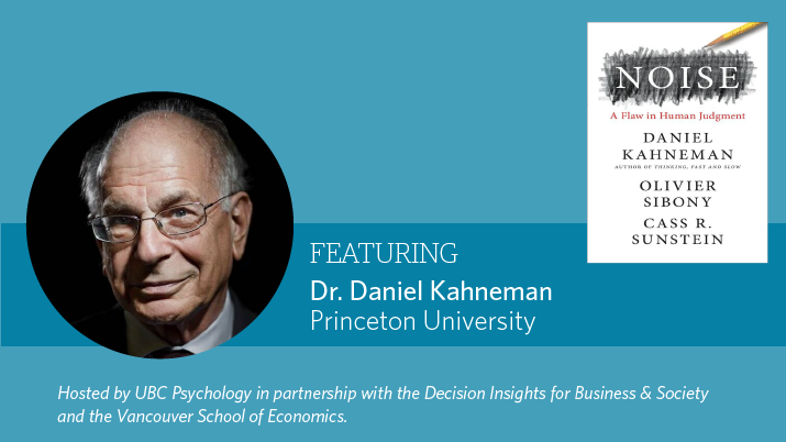 jiayingzhao's tweet photo. Super excited to interview Daniel Kahneman on his new book Noise at 12pm PT 9/29! It's a free event open to anyone. RSVP &amp; submit your questions here: https://t.co/Tw0zygujBY @UBCPsych @UBCSauderSchool @ubcVSE https://t.co/JRDTYD1lXA