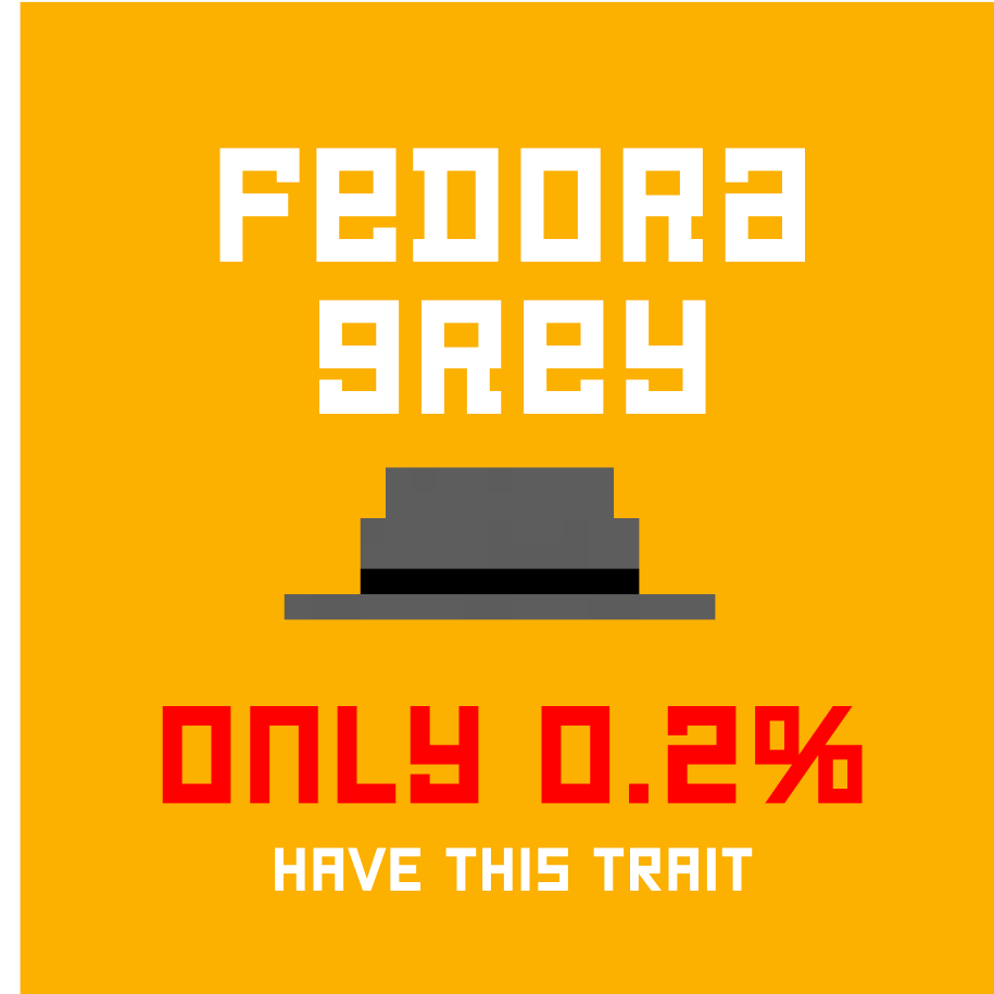 cryptorastas's tweet photo. Yes! only 0.2% have this trait in the entire collection! There are 6 of them out there! Have you seen it? https://t.co/5psnkWjgpU
