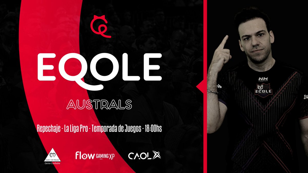 #EQCS | Comienza un nuevo desafío para nosotros. Volvemos al repechaje para llegar a primera. 

🏆 Repechaje - @ligaesportslas 
⚔ <a href="/australs_gg/">Australs</a> 
🕓 18:00hs
📺 twitch.tv/temporadadejue…

#LetsQ