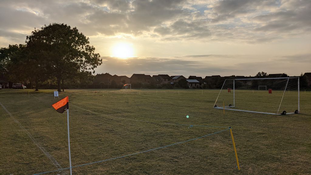 SandyTigersFC's tweet photo. The calm before the storm...

It's been nearly two and a half years but tournament weekend is finally upon us again and everything looks perfect.

#GoTigers 🐯
#Tournament2021 https://t.co/7Y1DT2rqBB