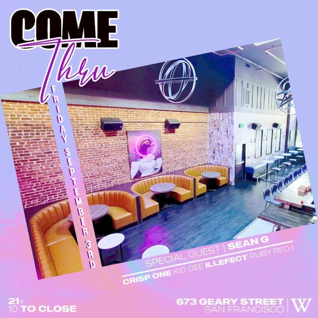 DeeJaySeanG's tweet image. Tonight I’m in the city with @crispone_ • @deejaykiddee @illefect • @rubyredi for @comethrusf inside @wonderloungesf ‼️‼️‼️
