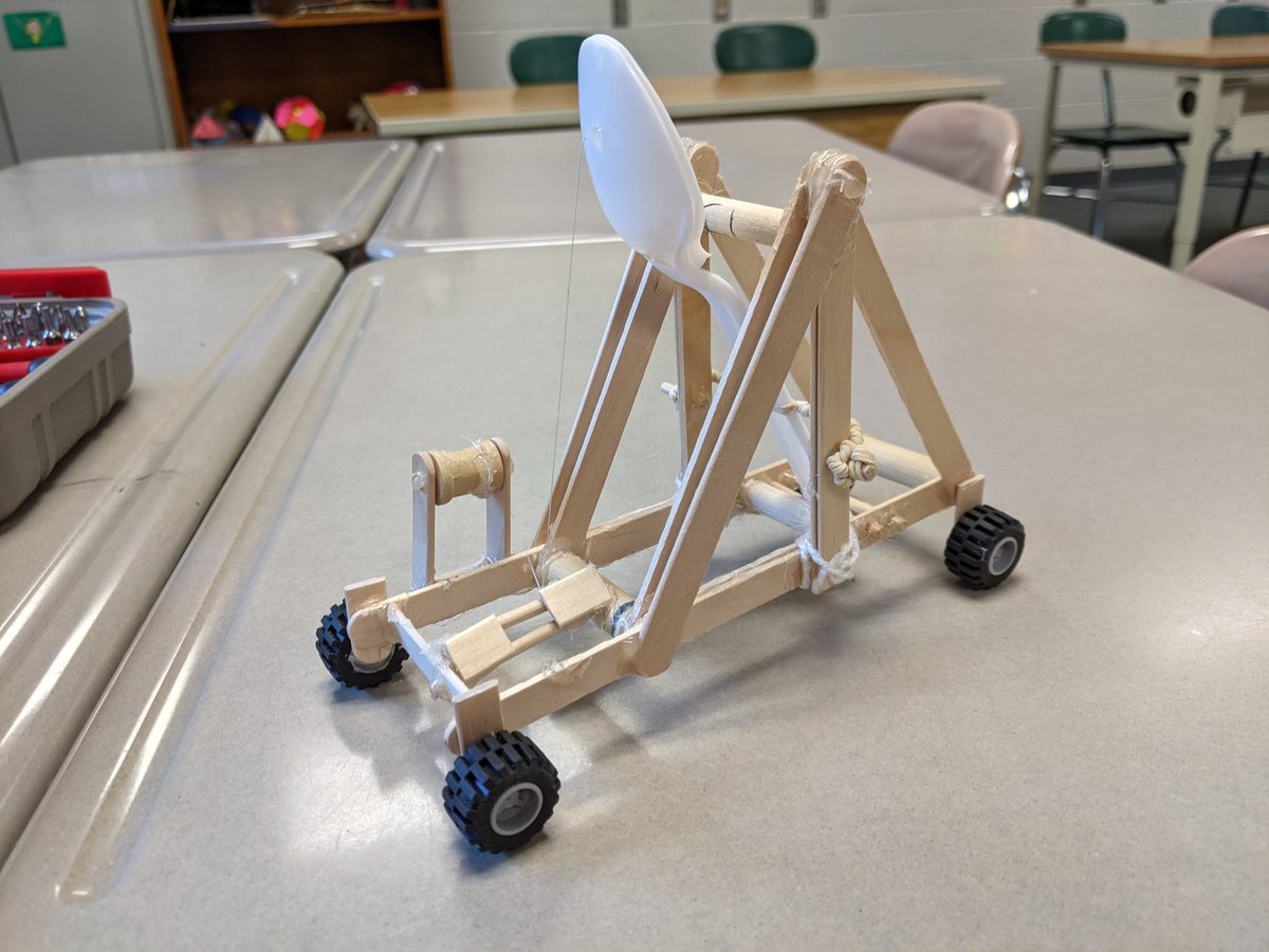 PBL_SRMHS's tweet photo. University Connections student Anthony made the most of his time at @SRMHSpride with @jlmiller54. He worked so hard to create an outstanding catapult before transferring to @eastwakehs. Good Luck, Anthony! https://t.co/k0Ycvzbkz2