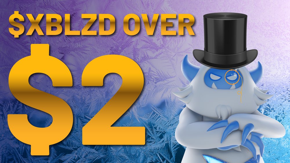 money_blizzard's tweet photo. WOW: the #SnowBankV2 and #Tempest are launching $xBLZD upwards! π
Are your bags packed and ready?! We just crossed $2!
You had best scoop up as much $xBLZD as you can - emissions are reduced, and #Tempest is ramping up the buy pressure!
Smash that RT button if you're stoked! https://t.co/NU3MePKQqf