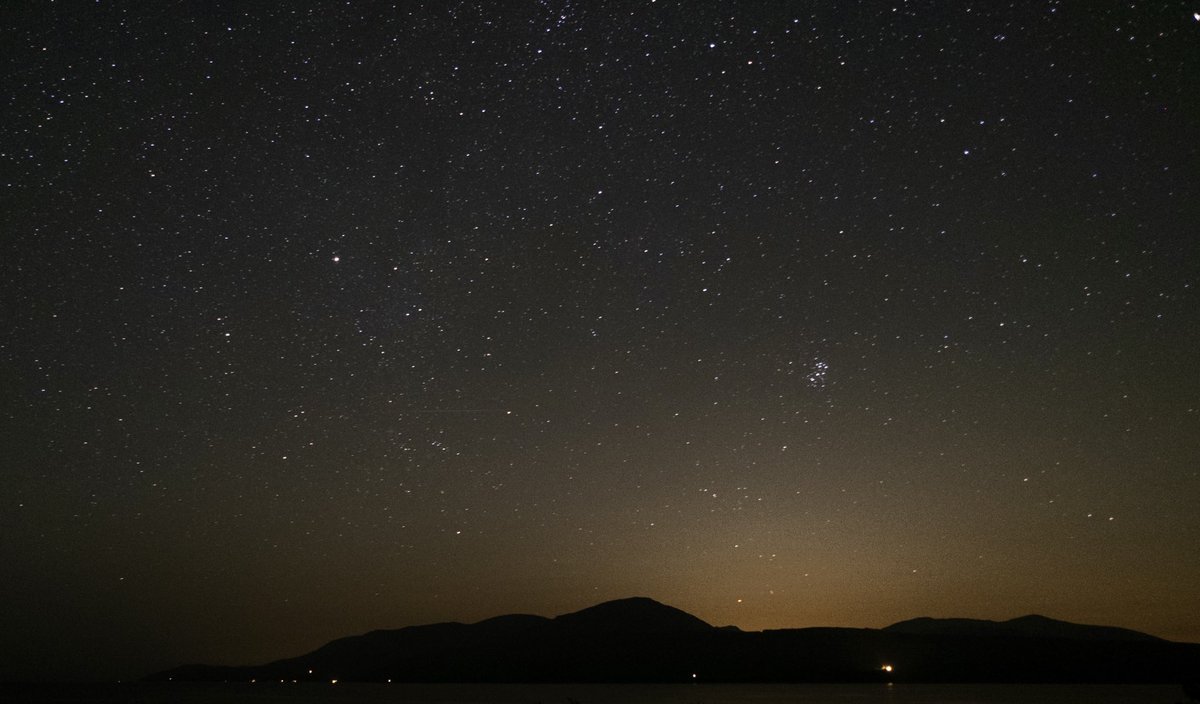 Stars over #Arran last night, from Carradale. #scotland 💫