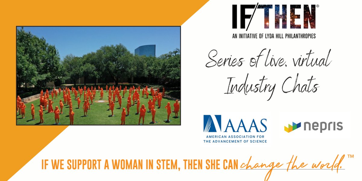 ✨ FREE &amp; OPEN to ALL educators &amp; classrooms! ✨

Through Sept &amp; Oct, meet dozens of female leaders in #STEM during the <a href="/IfThenSheCan/">If/Then</a> Change the World Series of live, virtual Industry Chats this fall!

REGISTER ➡️ bit.ly/IfThenSheCan20…

#NeprisConnects #IfThenSheCan <a href="/aaas/">AAAS</a>