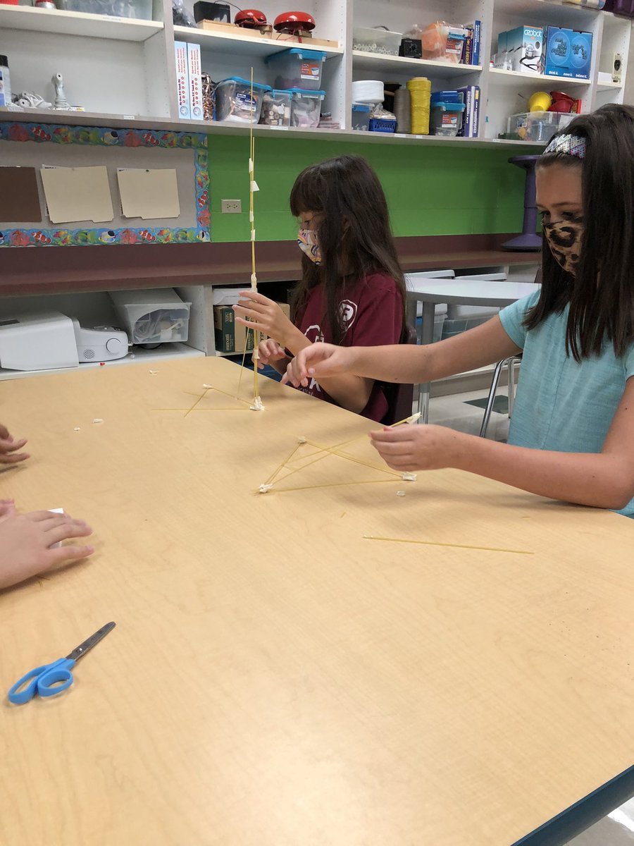 wag_j's tweet photo. Today we worked on #collaboration, #teamwork, and #resilience. #STEM #marshmallowchallenge #cfemakerspace https://t.co/bCpi9ctPqN