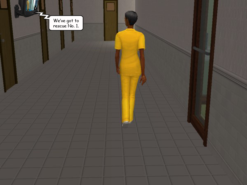 CourtleyManor's tweet photo. #CourtleyManorRecap: The orderlies at 200 Road to Nowhere point fingers at each other over the escape of Prisoner #NumberSix. Meanwhile, the #StarSims argue about how they are going to rescue #NumberOne, with Mr. Wock citing the #PrimeDirective to the Captain's annoyance. (4/4) https://t.co/63SOUSQlVC