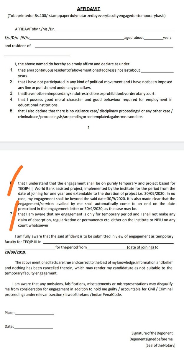 Ranjeet54915286's tweet photo. @AmiteshPandit2 @MoE_TEQIPF @narendramodi @PMOIndia @dpradhanbjp Please anybody show that MOU if they exit, u'r signed a affidavit in which it is clearly mentioned that it is a project of fixed tenure after that no one claiming any other extra benifit... https://t.co/xxUhIgT3rS