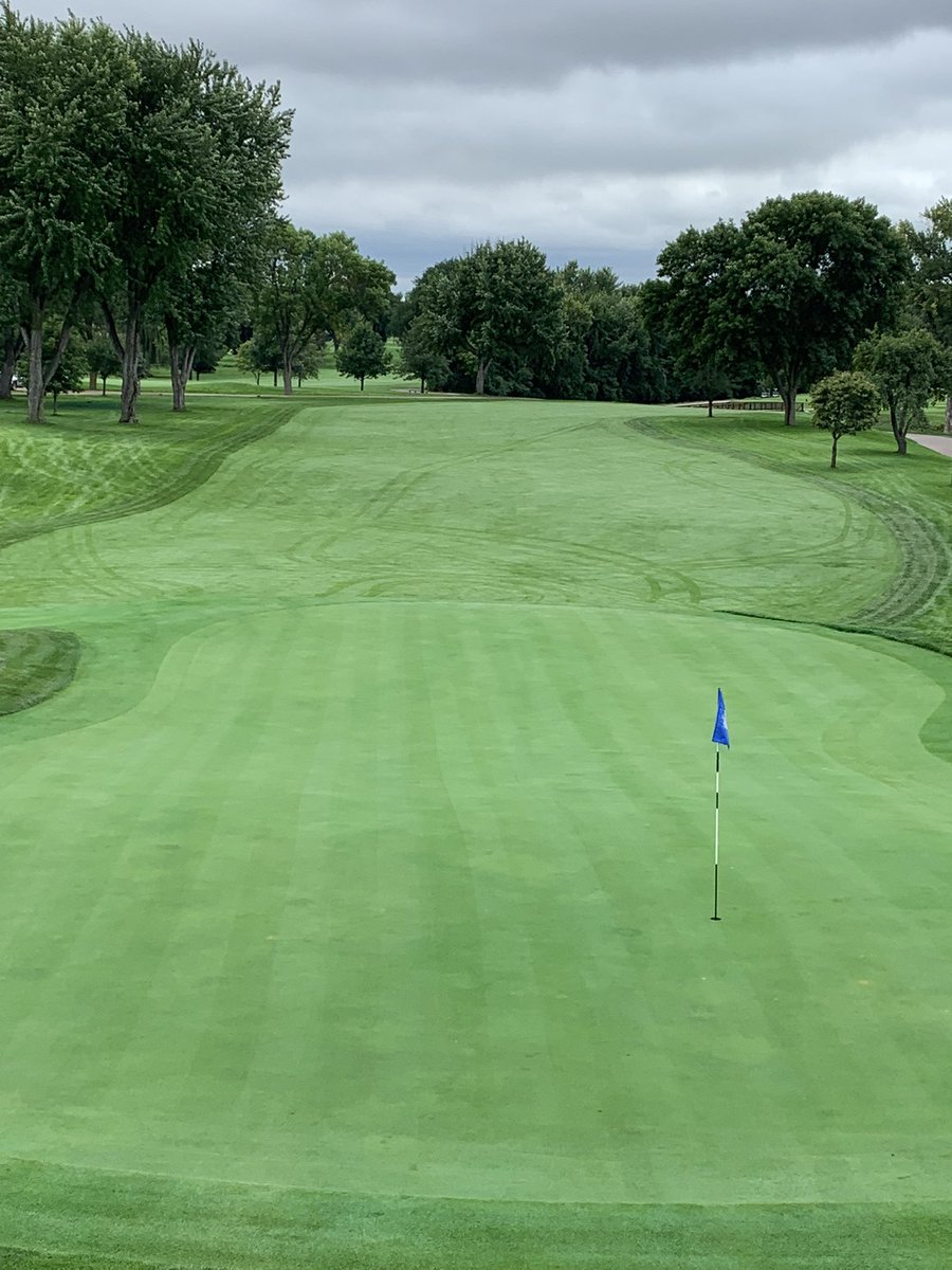 kurteverett's tweet image. Minnehaha in Sioux Falls, SD. Great Langford/Moreau design in perfect shape for the event next weekend. Really fun layout with tough greens