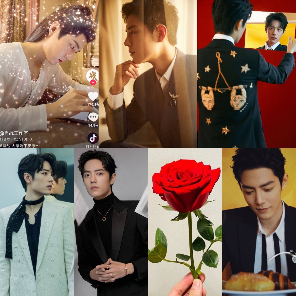 mila_am0's tweet photo. Light, grace, beauty, mirror pics, black & white, monochromatic outfits, roses, bread.
"Some things that remind me of Xiao Zhan 肖战" (2)
©️ Pics: Xiao Zhan Studio @.肖战工作室 Weibo & Douyin
#30DaysofXiaoZhan Day 27
#XiaoZhan #肖战 #XiaoZhan肖战 https://t.co/HfNjLPbFxY