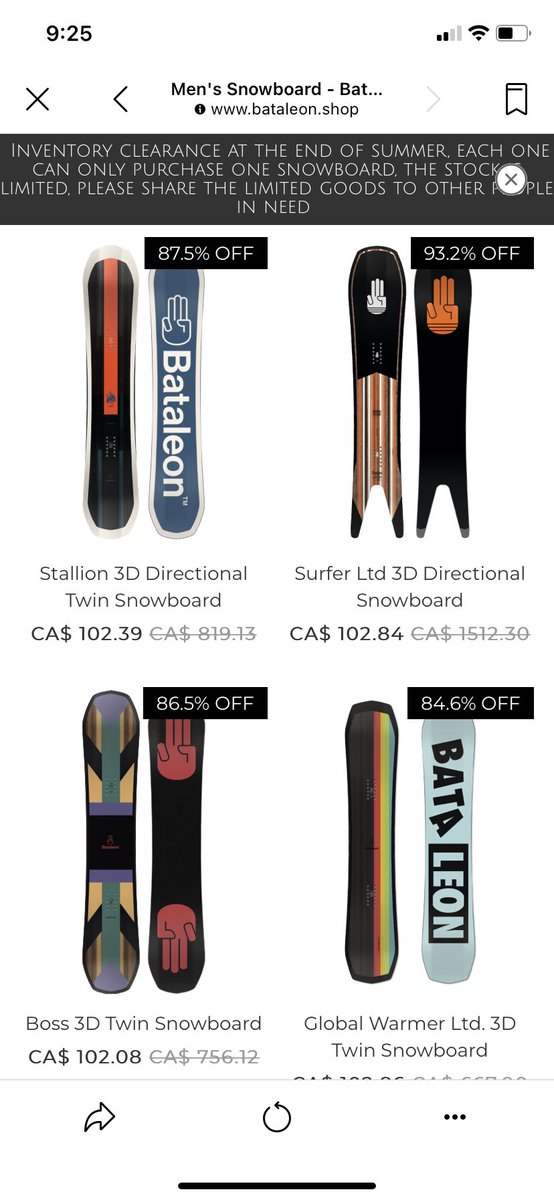 jtoddanderson75's tweet photo. @BataleonBoards Hey Bataleon - is this a legit site?
#www.bataleon.shop ? https://t.co/xsSqkT37PR