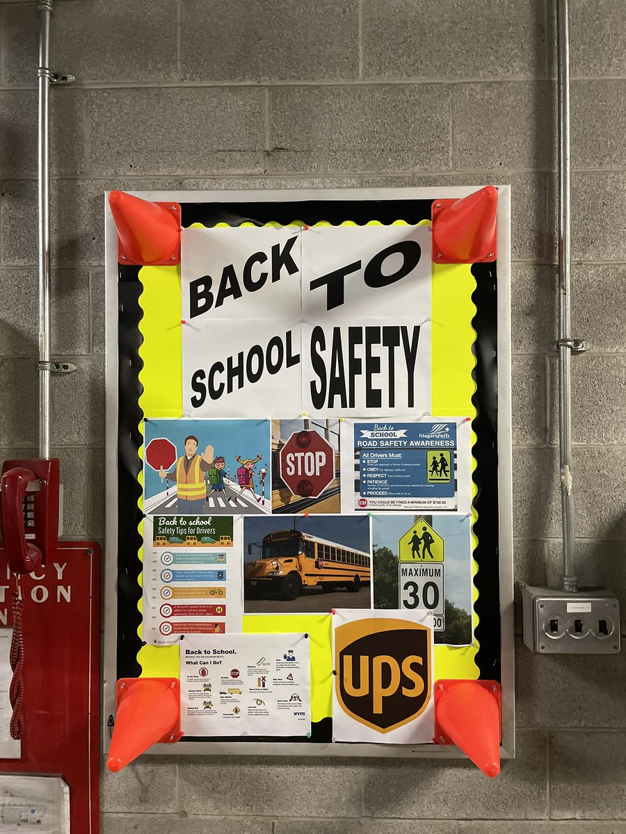 Back to school safety board in Metro 3
