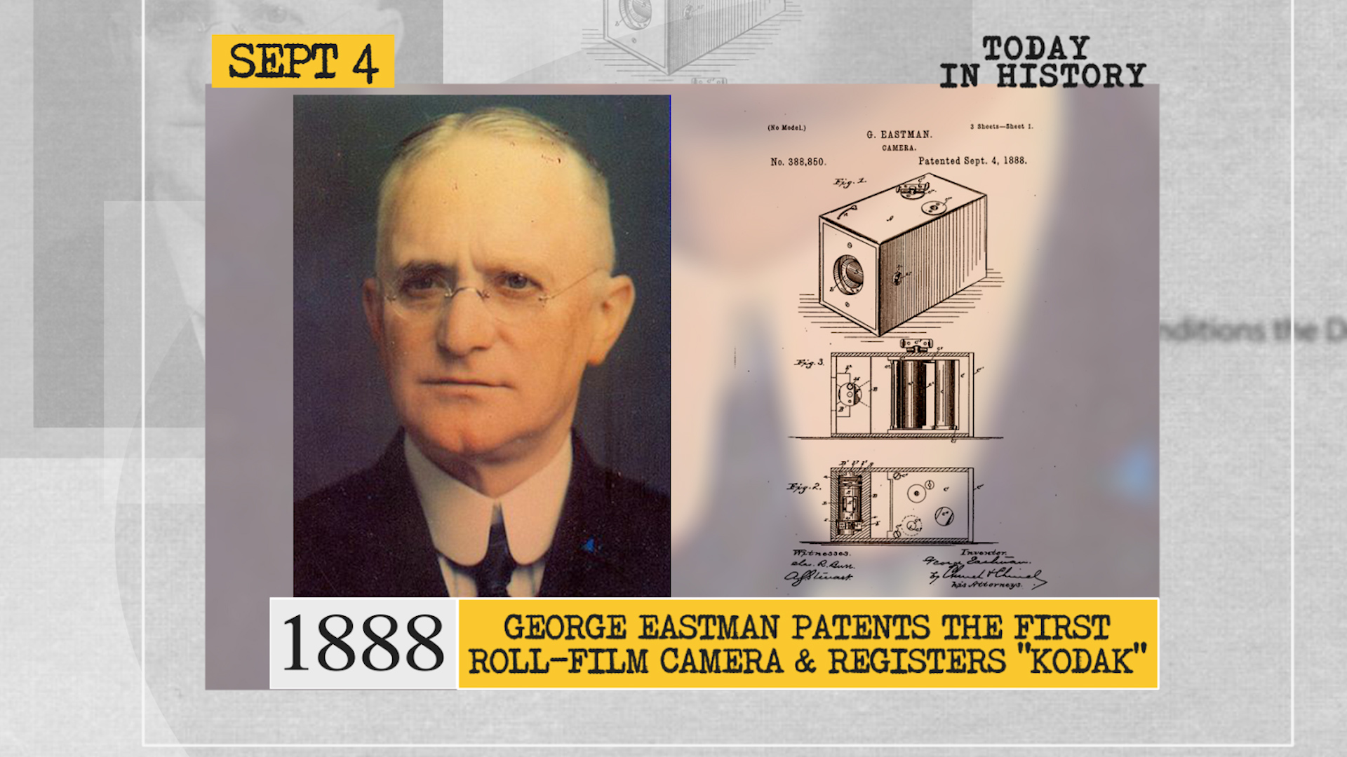 WION on Twitter: "#TodayInHistory | 1888: George Eastman patents the first roll-film camera & registers "Kodak" https://t.co/uKWqCjiKqq" / Twitter