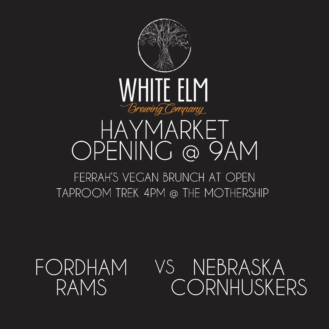 🎈🏟🔴G•A•M•E••D•A•Y🔴🏟🎈
•
•
Haymarket opening at 9AM.
Ferrah’s Kitchen will be slingin’ Brunch 
•
TAPROOM TREK starts @ The Mothership @ 4pm.
•
Game will be on @ both locations. 
•
See y’all tomorrow!  GBR