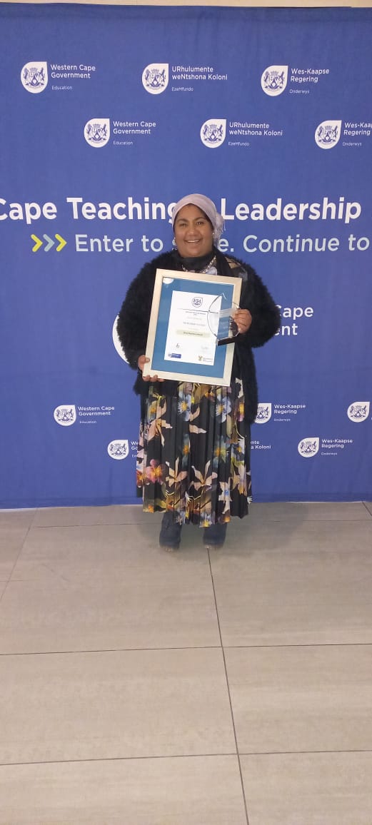 So grateful to my creator, my family, friends, colleagues who always supports my far-fetched, sometimes crazy dreams.In 2019 winning the NTA  technology enhanced teaching and learning, 2021 so grateful again to be first runner up for Best teacher award.