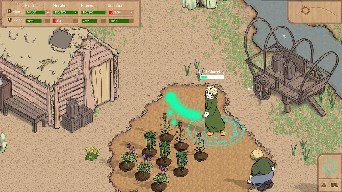 calamitybaygame's tweet photo. New Screenshots for #Steam! Trying to pack all the details into the first few images they'll see. A) This game is a Farm Sim B) But it is in the desert, is historically-grounded, and has fantasy elements C) There's survival elements D) Story!!!

#indiedev #indiegame #IndieGameDev https://t.co/fuuHKzHnWe