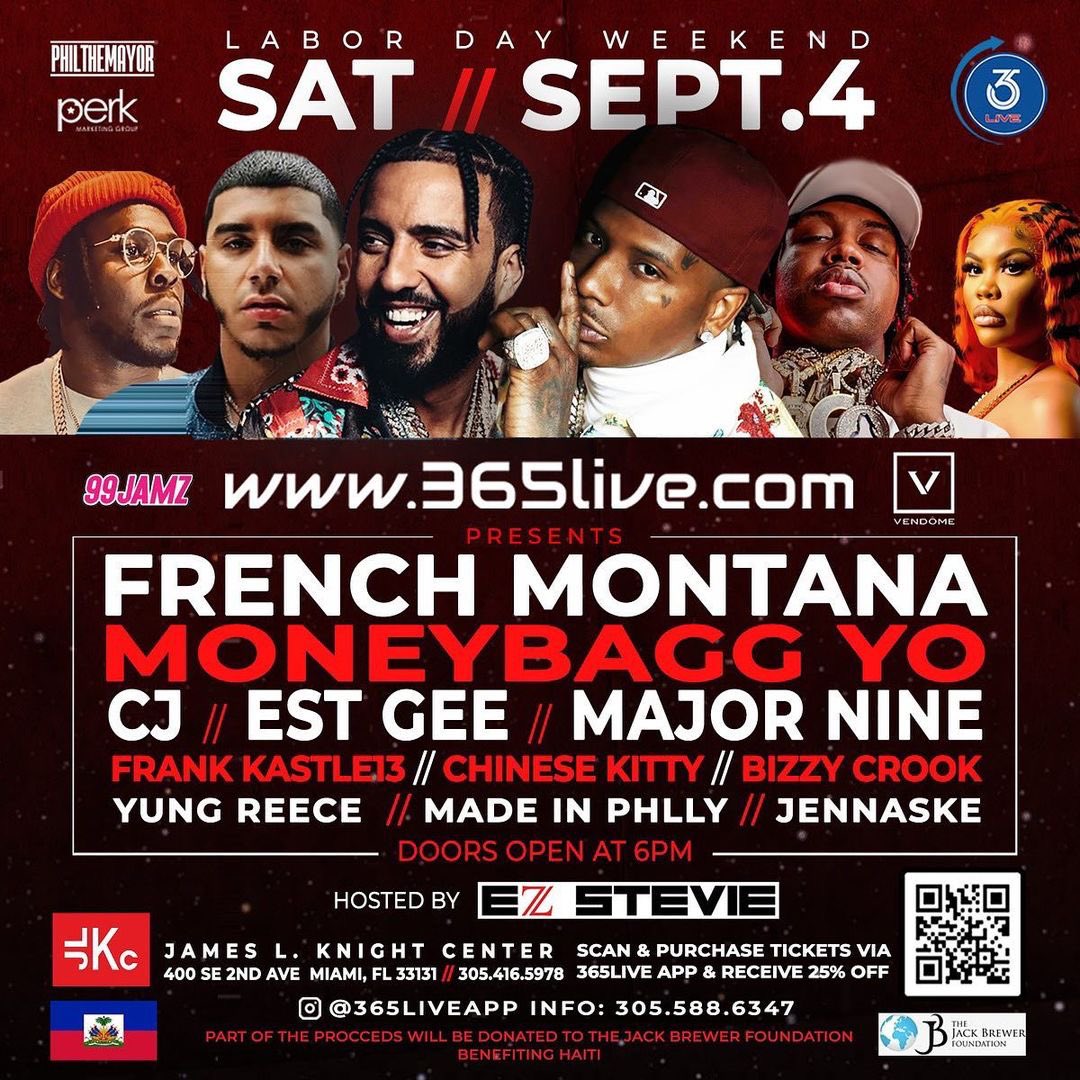 Going down Sat, Sept 4; get your tickets now at 365live.com