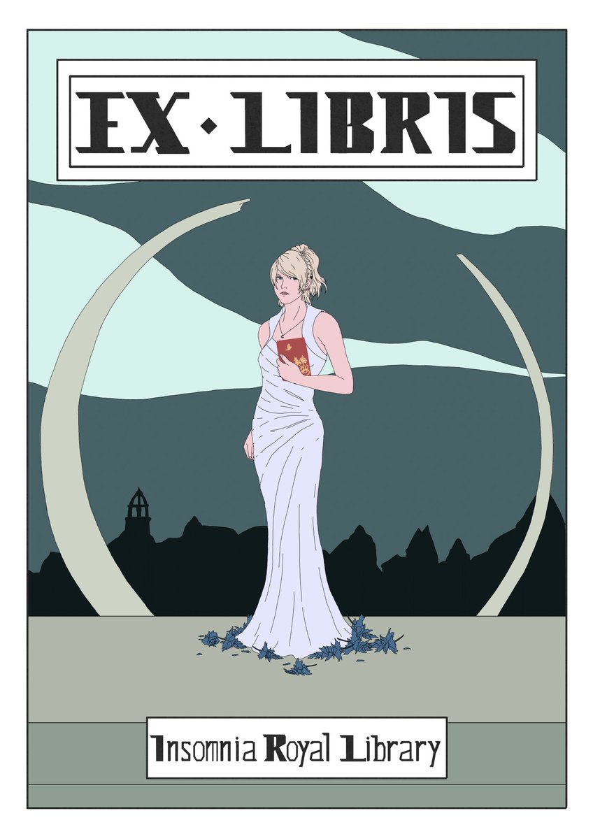 ArtAugo's tweet photo. I’m still obsessed with making bookplates.  Here’s a birthday one for Luna.

#HBDLuna https://t.co/a8KqOf7XU2