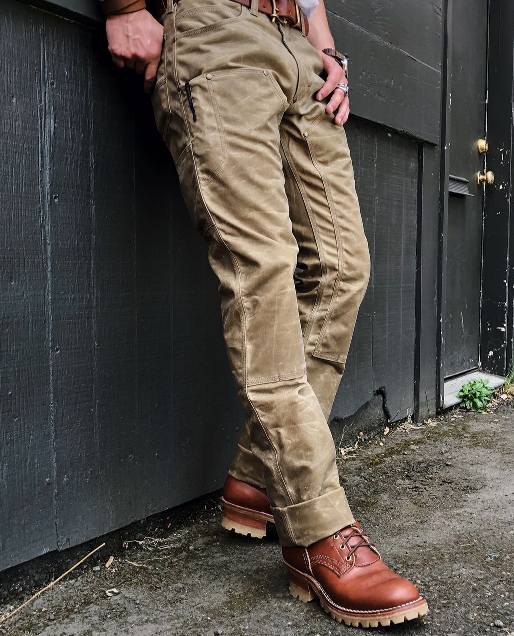 Red Clouds  The GN01 Waxed Canvas Work Pants in Black waxed canvas look  better with every wear eparrillacreates shot some really cool photos on  his farm featuring his worn in GN01