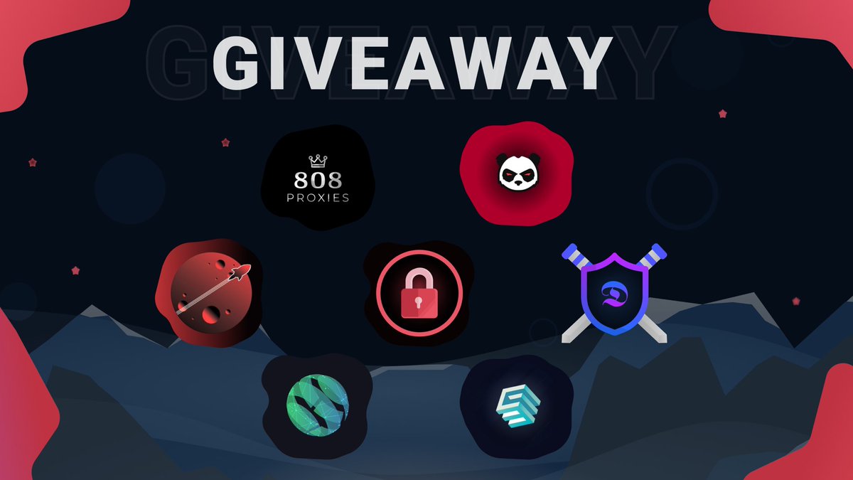 forbiddengroup's tweet image. 🔥 GIVEAWAY 🔥

PRIZES:
@forbiddengroup -  1 Resellable Key
@808proxies - 1gb Resi
@pluto_alerts - 1 Trial
@ESnkrsRaffleBot - 1 Key
@proxiescyber - 1gb Resi
@dislordbot - 1 Key
@PandaAIO - 1 Key

How to enter:
- Follow all accounts
- Like and Retweet
- Tag 1 friend

Good luck 🍀