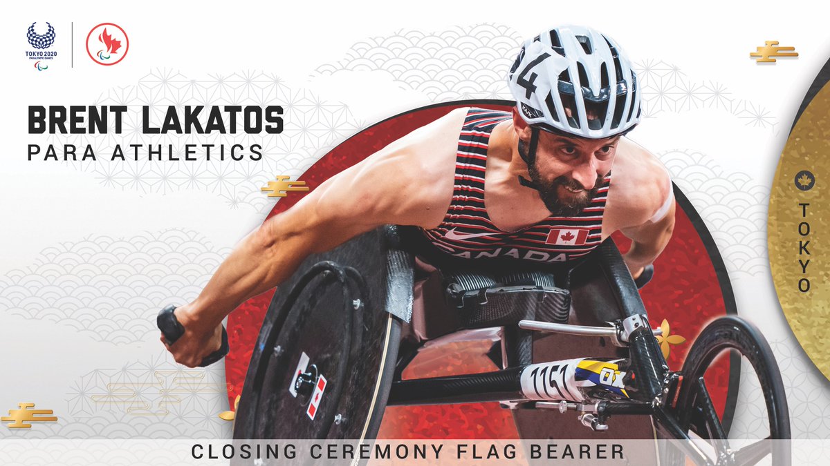 Brent Lakatos, Para athletics Closing ceremony flag bearer 