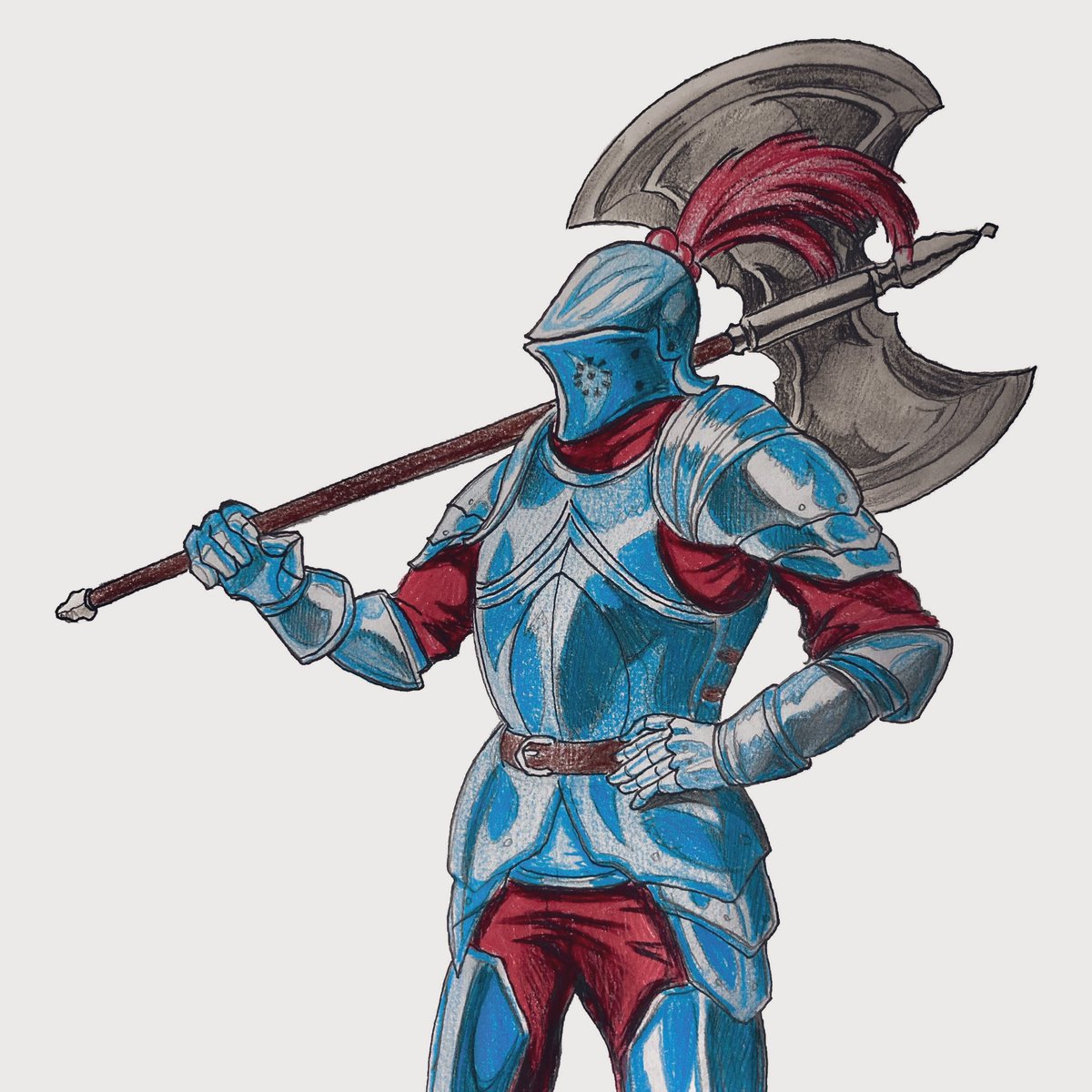 Darian64 on Twitter "Castlevania Konami Fanart Old Axe Armor…