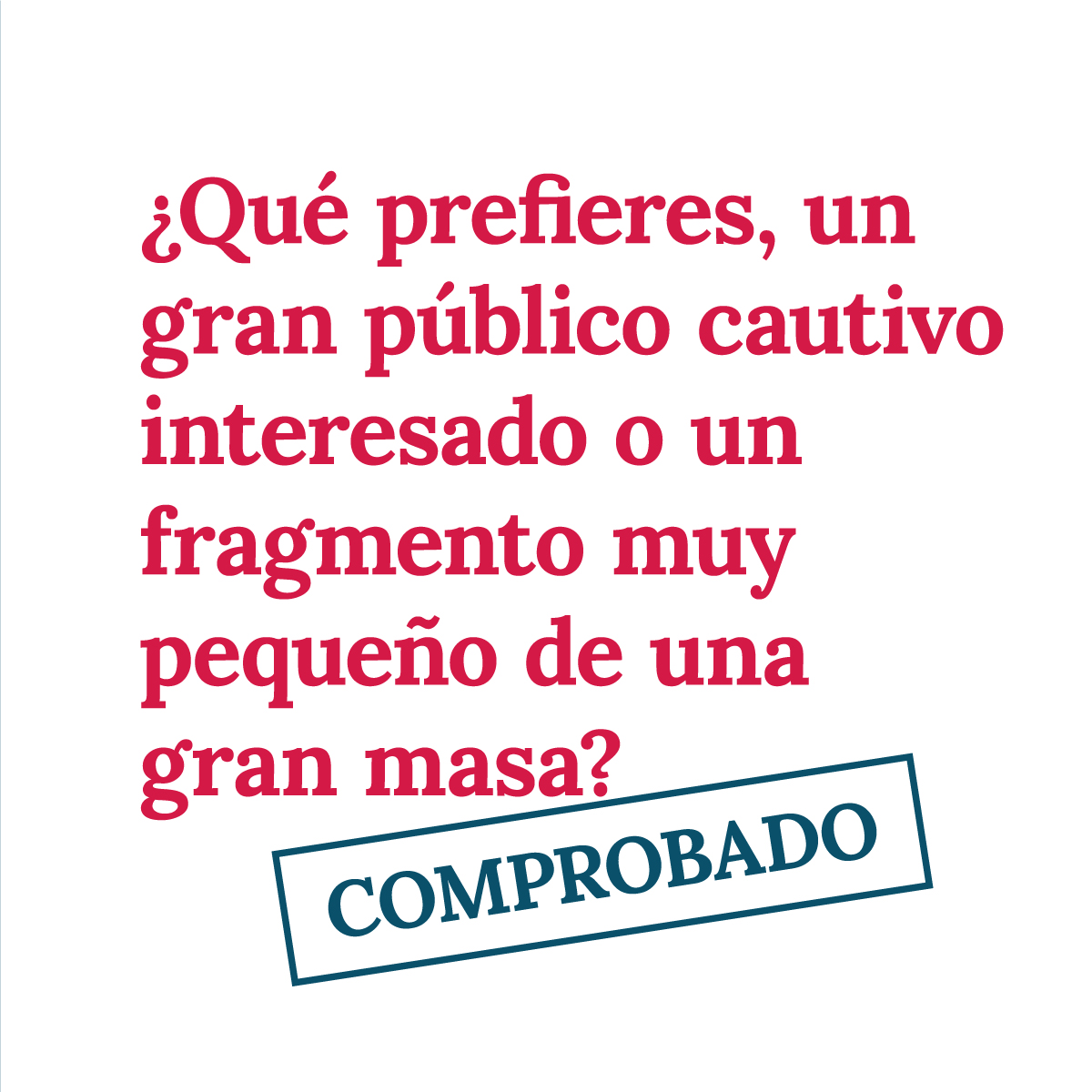 infodebolsillo's tweet photo. ¡Todos quieren encabezar los medios más importantes! Pero a sus lectores puede no atraerles tus servicios. Con los medios de nicho llegas al público interesado en lo que ofreces. ¡Desmentido!: no debes estar en el medio más popular sino en el que tu público objetivo se ubica! https://t.co/hZEvSLV0Bz