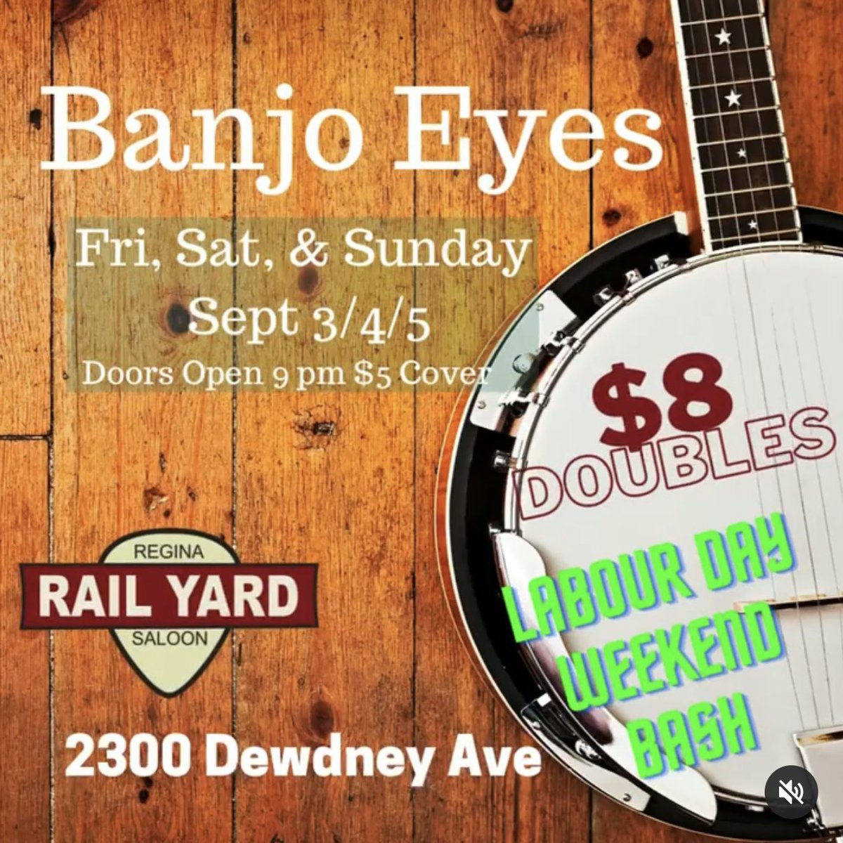 #LabourDayWeekend events in the District:

🏈Labour Day Parking Lot Bash at Baller’s Rec Room 
• Sun @ noon

💃Parking Lot Party <a href="/RevivalRoomYQR/">Revival Music Room</a> 
• Fri @ 7pm
• Sat @ 5pm
• Sun @ 2pm

🪕Labour Day Weekend Bash <a href="/RailyardSaloon/">Regina Rail Yard Saloon</a> 
• Fri, Sat, Sun @ 9pm

#YQR #YQRwd
