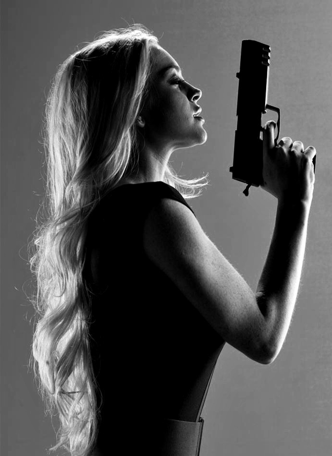 Lindsay Lohan Gun