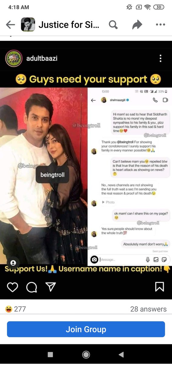 BeKeenOn's tweet image. Guys please it&apos;s a request... Facebook par jao or is grp ki dhajiya urao.... 
report block karo..
#SiddharthShukla #SidHearts #SidharthShuklaDeath #SidharthShuklaTheShiningStar #SidNaazForever #SidharthShuklafuneral