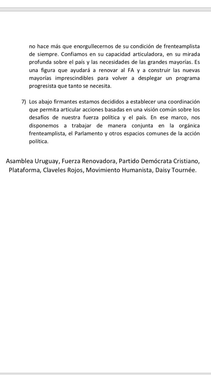 PDC808UY's tweet image. Las fuerzas frenteamplistas @AsambleaUruguay @FRenovadorauy @PlataformaUy @M_humanista_uy, #ClavelesRojos #PDC y @MujerMira1 entendemos que: