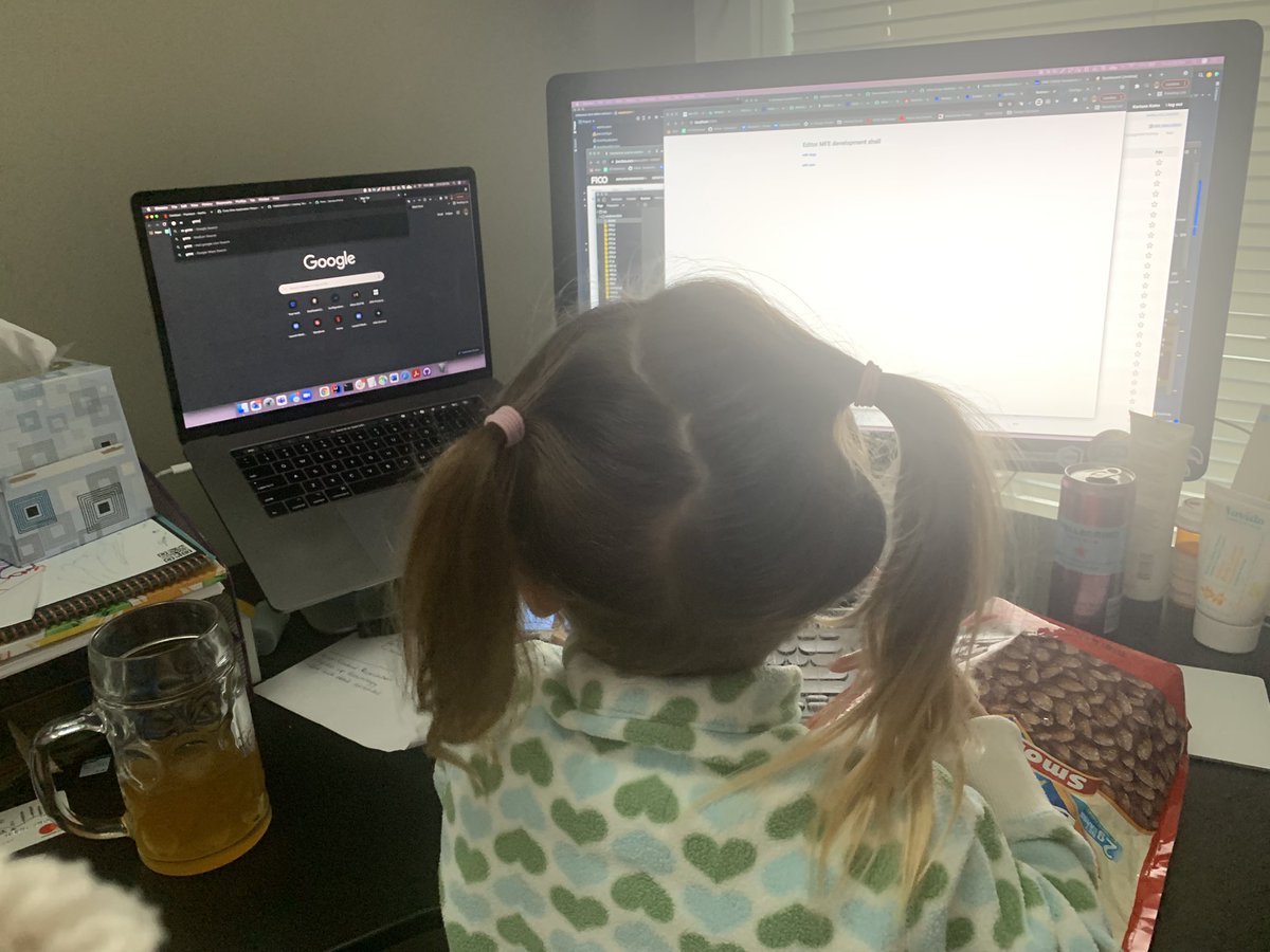 okeefekk's tweet photo. Best 2 benefits coming out of work from home….
A) Beer service right at 5pm (thanks hubby)
B) Ending the day with my coworker in my lap (which in this case ISN’T awkward….)
#WorkFromHome #notinanyorder https://t.co/xV1Qx5nA3z