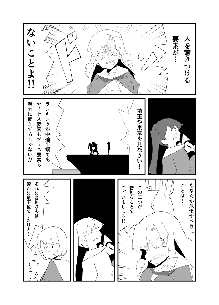#創作漫画
校内ランキングを見た女子高生の話
よくビリが不幸だと言われますが、実際には違うと思うんですよねぇ。 (1/2) 