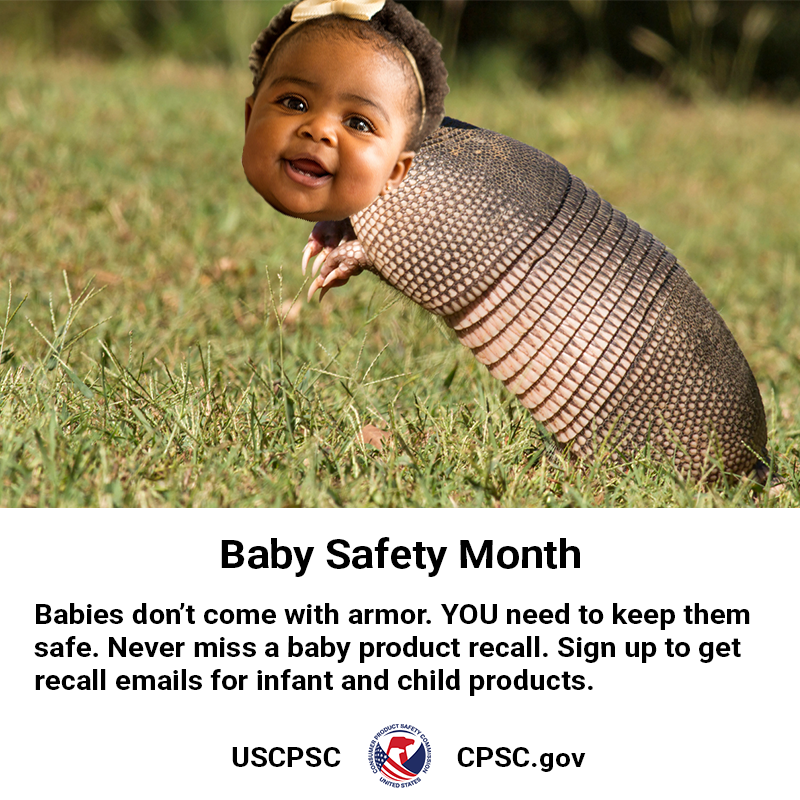 US Consumer Product Safety Commission on X: It's Baby Safety Month,  America.  / X