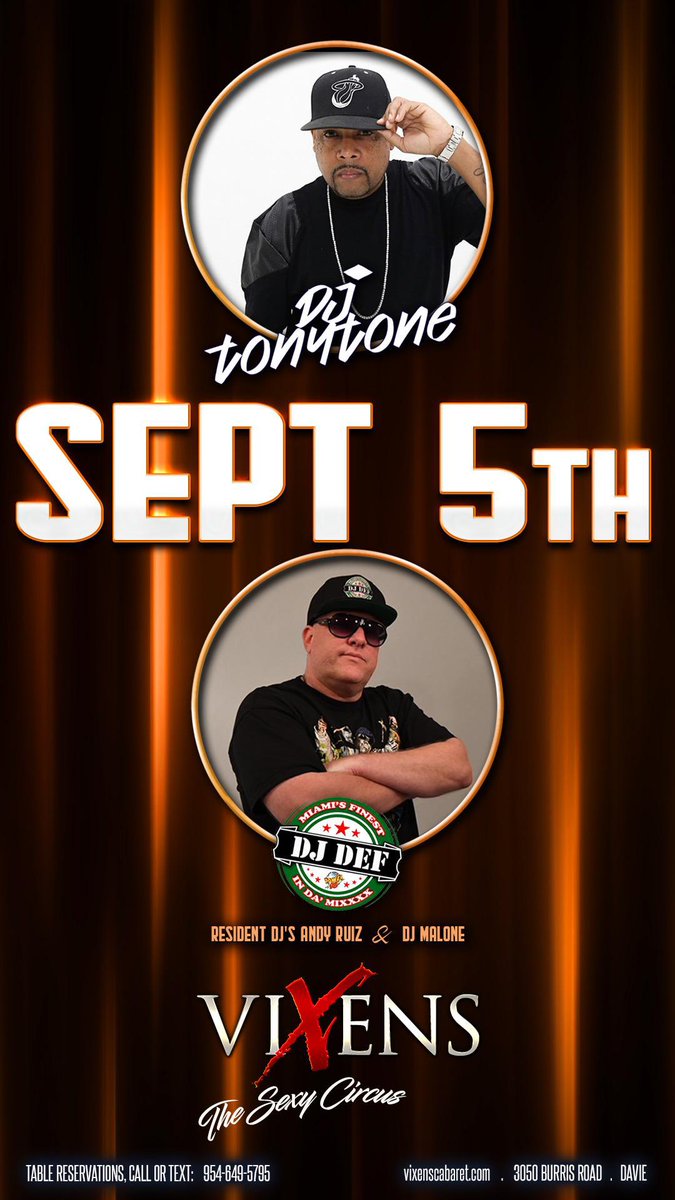 ROBSURES's tweet image. What have multiple guest Dj’s this weekend at @vixenscabaret . Text @ROBSURES for table service 954-644-9010