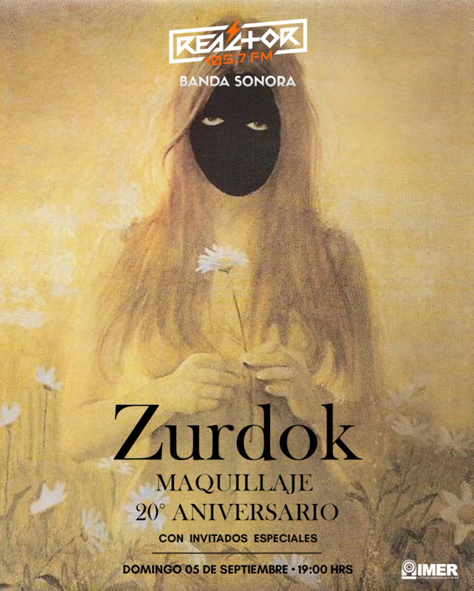 Por fin llegó el día en el que podrán disfrutar de nuestro episodio de #BandaSonora de los 20 años del "Maquillaje" de <a href="/zurdokoficial/">Zurdok</a> con anécdotas de sus integrantes, productores y muchos invitados especiales.

No se lo pierdan esta noche a las 19 horas 🌼🎸