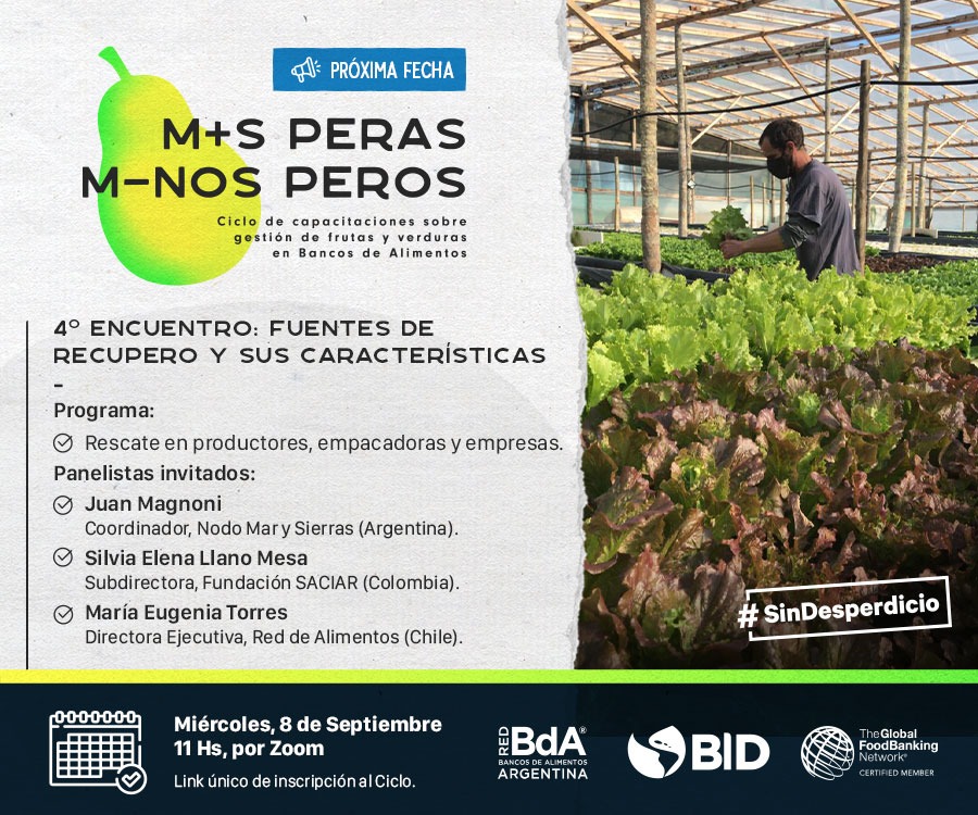 Cuarto encuentro del ciclo de #Capacitaciones: "M+s Peras,M-nos Peros".
👥Vía Zoom
🗓️ 8/9
🕚11 hs
Registrarse aquí:  us02web.zoom.us/webinar/regist…
