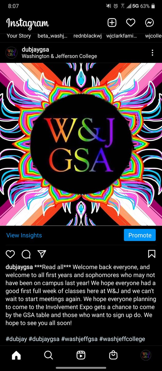 dubjaygsa's tweet photo. Welcome back returning Presidents and welcome to our first year Presidents too from the Washington &amp; Jefferson College Gender &amp; Sexuality Alliance 🖤🤎❤️🧡💛💚💙💜 https://t.co/em2ZuUFTF9