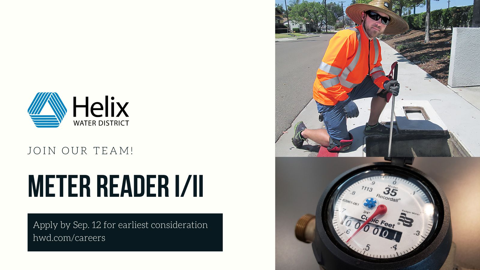 Helix Water District on Twitter "Helix Water District is hiring! We’re