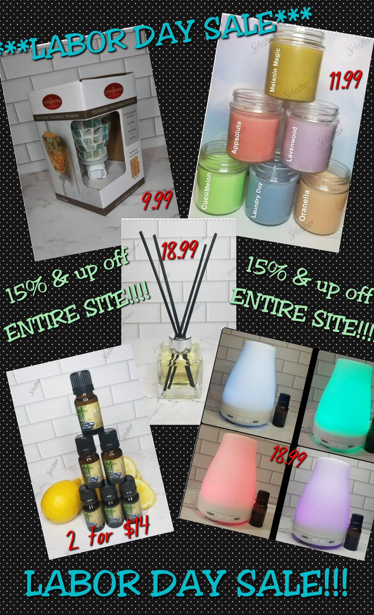 selectivescand1's tweet photo. *****LABOR DAY SALE*****
ALL WEEKEND LONG
15% &amp; UP OFF EVERYTHING!!!!!
SHOP https://t.co/pf6kU4JLwH NOW!!!!!

Essential oils, foot scrub, foot balm, room sprays, diffusers, candles, wax melters, sage bundles, &amp; MORE!!!

#LaborDaySale #Selectives #BlackOwnedBusiness #SmallBusiness https://t.co/ZQT3en8Xag