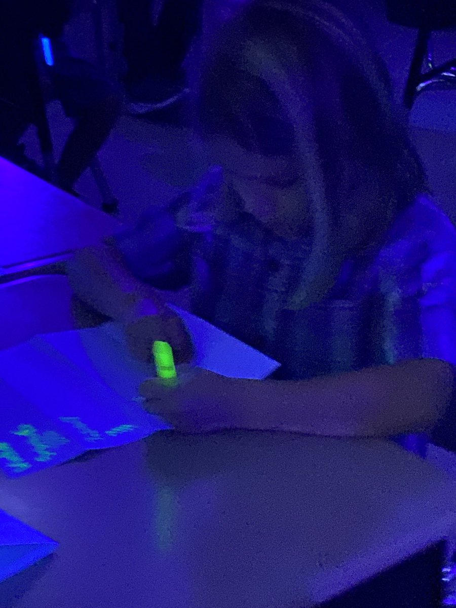 We had a special day today.  We did Glow Math.  The Ss loved it! #Sumnerachieves #LPE