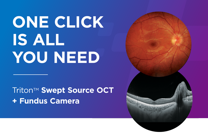 TopconHealth's tweet photo. The #Triton Multimodal #SweptSource #OCT allows you to acquire a true color fundus photo, 10-Line HD Raster and 256-Line 3D Widefield cube in less than 3 seconds.
Interested in equipping your practice with advanced retinal imaging? Contact us today! https://t.co/Fent4eMvWf https://t.co/Kh9TQBcYag
